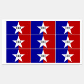 Patriottische etiketten met de vlag van San Antoni Labels (Vel)