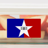 Patriottische etiketten met de vlag van San Antoni Labels (Aangebracht)