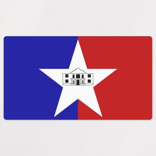 Patriottische etiketten met de vlag van San Antoni Labels (Design 1)