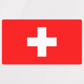 Patriottische etiketten met de vlag van Zwitserlan Labels (Design 1)