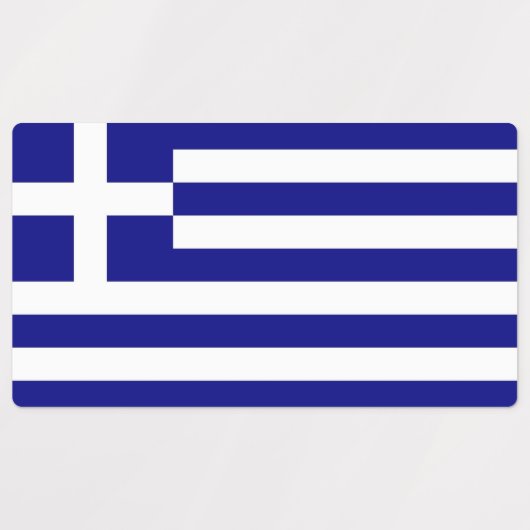 Patriottische etiketten met Griekse vlag Labels (Design 1)