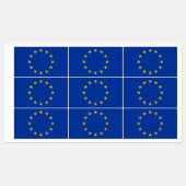 Patriottische etiketten met vlag van de Europese U Labels (Vel)