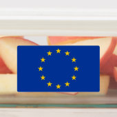 Patriottische etiketten met vlag van de Europese U Labels (Aangebracht)