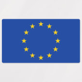 Patriottische etiketten met vlag van de Europese U Labels (Design 2)