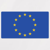 Patriottische etiketten met vlag van de Europese U Labels (Design 1)