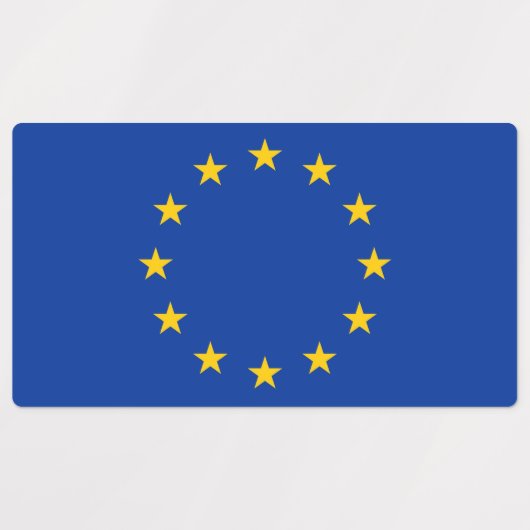 Patriottische etiketten met vlag van de Europese U Labels (Design 1)