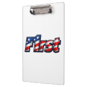 Patriottische F1rst Vlag Ontwerp Klembord (Links)