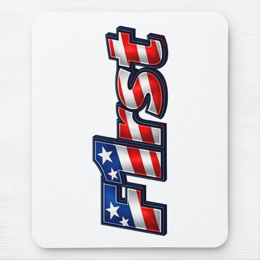 Patriottische F1rst Vlag Ontwerp Muismat (Voorkant)