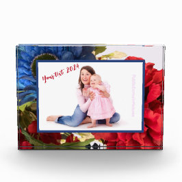 Patriottische familie fotoblok