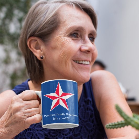 Patriottische Familie Reünie Koffie Mok