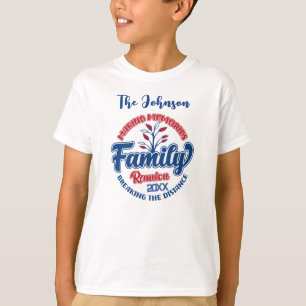 Patriottische familiereünie 4 juli ontwerp t-shirt