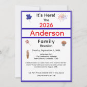 Patriottische familiereünie kaart (Voorkant)