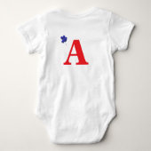 Patriottische familiereünie romper (Achterkant)