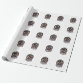 Patriottische Fantoom Patriottische Horror Monster Cadeaupapier (Uitgerold)