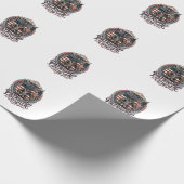 Patriottische Fantoom Patriottische Horror Monster Cadeaupapier (Hoek)