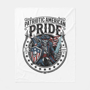 Patriottische Fantoom Patriottische Horror Monster Fleece Deken