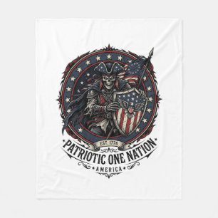 Patriottische Fantoom Patriottische Horror Monster Fleece Deken