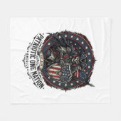 Patriottische Fantoom Patriottische Horror Monster Fleece Deken (Voorkant (Horizontaal))