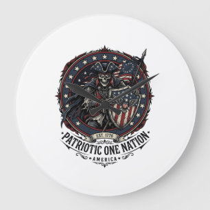 Patriottische Fantoom Patriottische Horror Monster Grote Klok