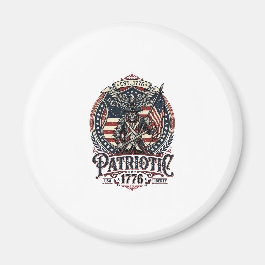 Patriottische Fantoom Patriottische Horror Monster Magneet (Voorkant)