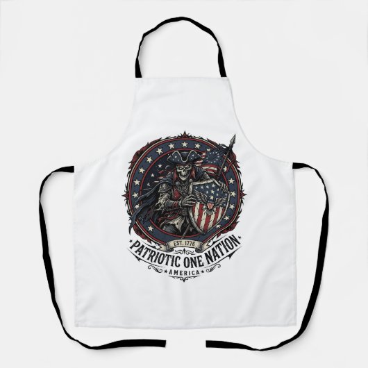 Patriottische Fantoom Patriottische Horror Monster Schort (Voorkant)