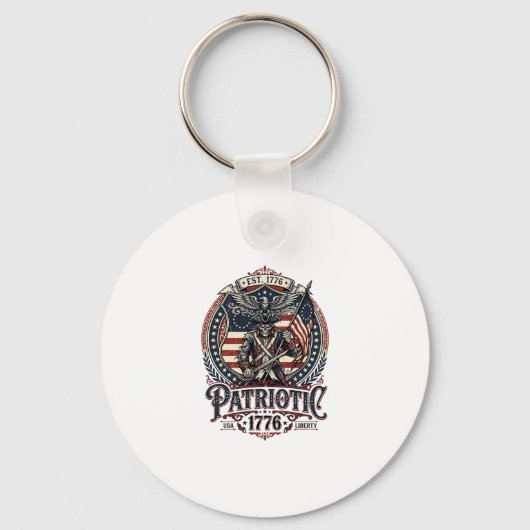 Patriottische Fantoom Patriottische Horror Monster Sleutelhanger (Voorkant)