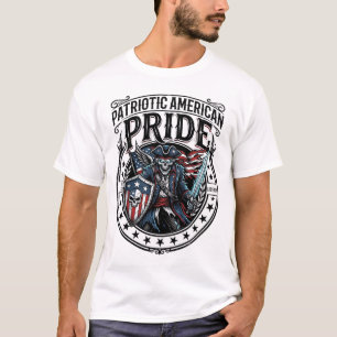 Patriottische Fantoom Patriottische Horror Monster T-shirt