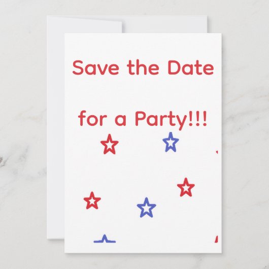 Patriottische Feest Uitnodiging (Voorkant)