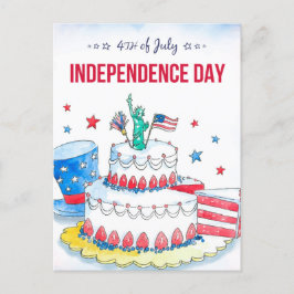 Patriottische feestdag briefkaart