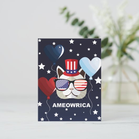 Patriottische feestdag briefkaart (Staand voorkant)