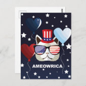 Patriottische feestdag briefkaart (Voorkant / Achterkant)