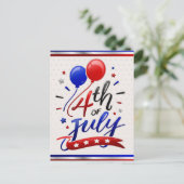 Patriottische feestdag briefkaart (Staand voorkant)