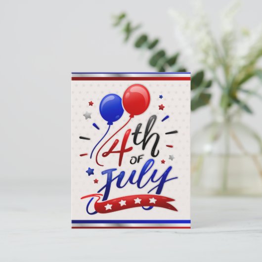 Patriottische feestdag briefkaart (Staand voorkant)