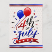 Patriottische feestdag briefkaart (Voorkant)