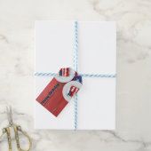 Patriottische feestdag cadeaulabel (Met Touw)