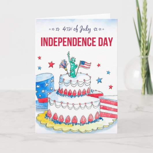 Patriottische feestdag kaart (Voorkant)