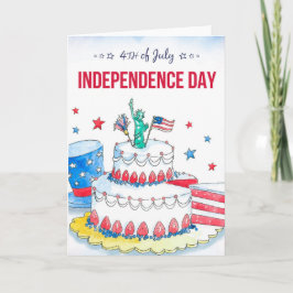 Patriottische feestdag kaart