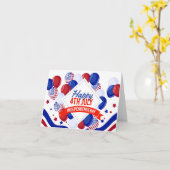 Patriottische feestdag kaart (Gele Bloem)