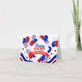 Patriottische feestdag kaart