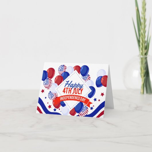 Patriottische feestdag kaart (Voorkant)