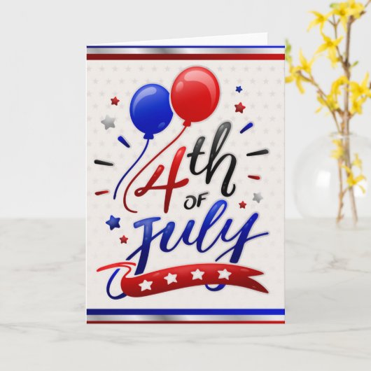 Patriottische feestdag kaart (Gele Bloem)