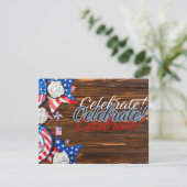 Patriottische feestdag kaart (Staand voorkant)