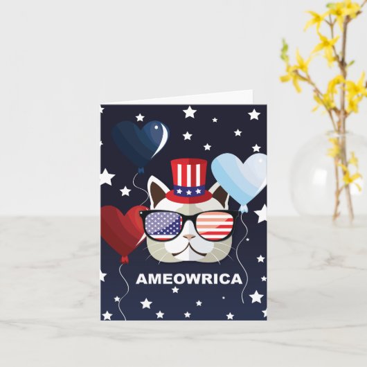 Patriottische feestdag kaart (Gele Bloem)