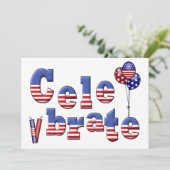 Patriottische feestdag kaart (Staand voorkant)