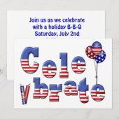 Patriottische feestdag kaart (Voorkant / Achterkant)