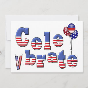 Patriottische feestdag kaart