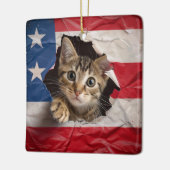 Patriottische feestdag keramisch ornament (Links)