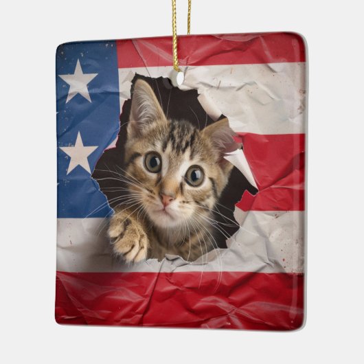 Patriottische feestdag keramisch ornament (Links)