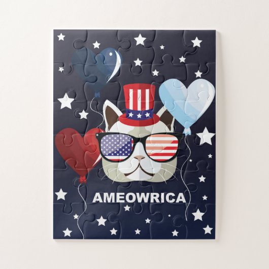 Patriottische feestdag legpuzzel (Verticaal)