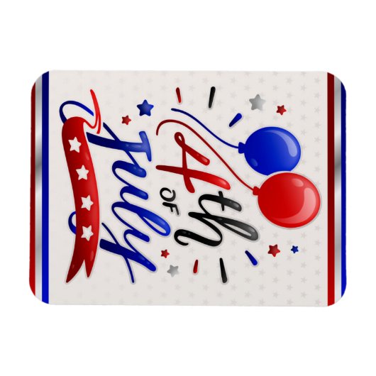 Patriottische feestdag magneet (Horizontaal)